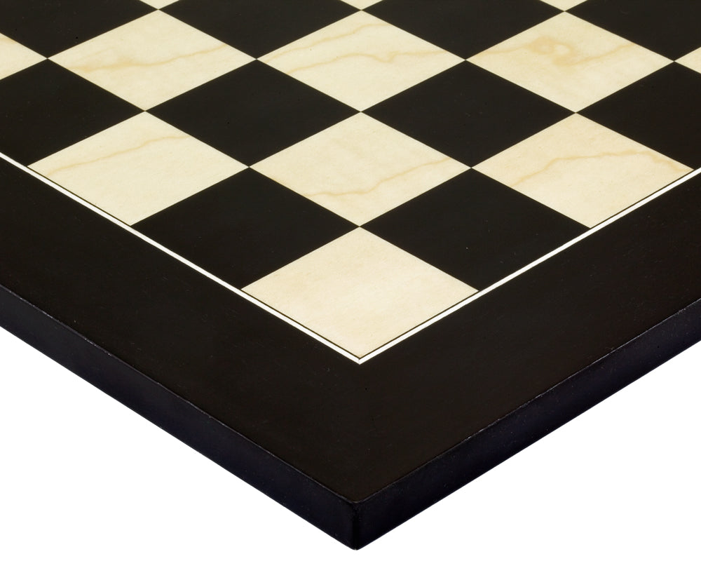 Atlantic Gloss Black and Natural Chess Set