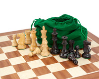 Conquest Series Black and Mahogany Chess Set
