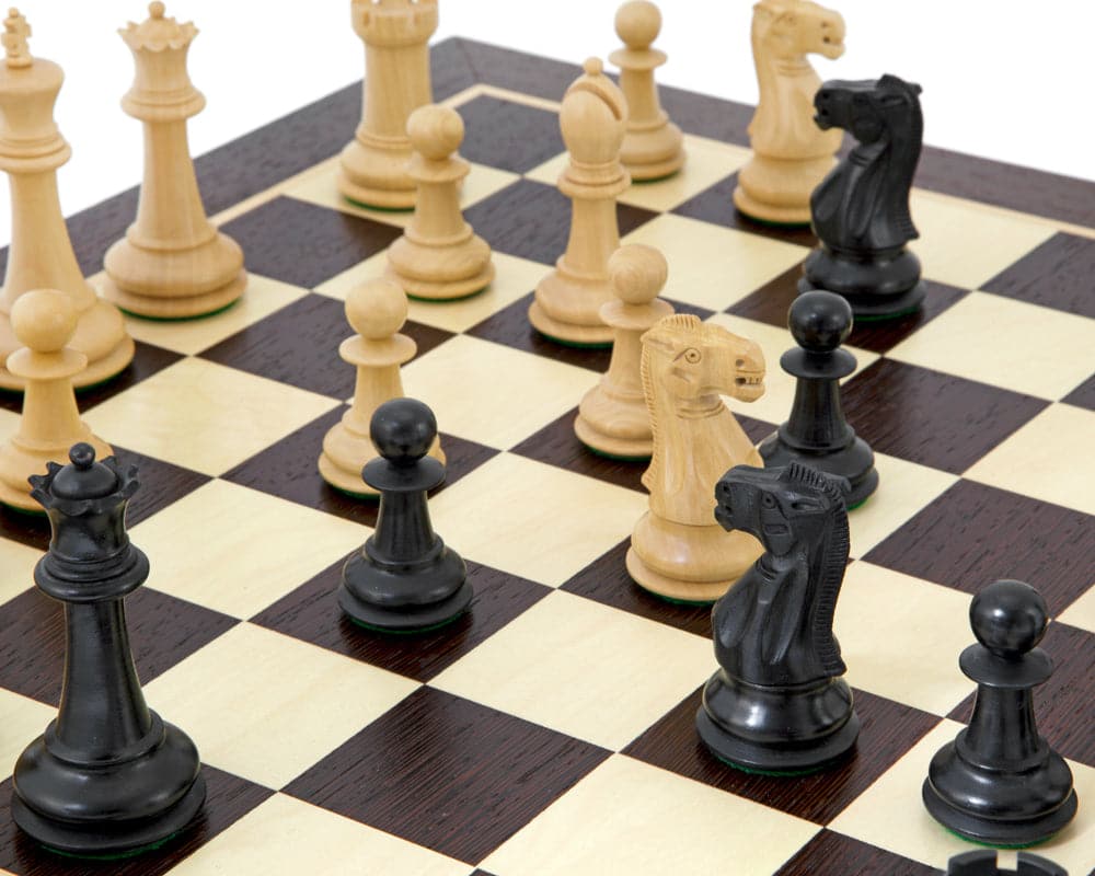 Victoria Ebonised Wenge Tournament Chess Set (Hover Image)