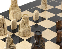 The Isle Of Lewis Black Gloss Chess Set