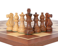 French Knight Sheesham Mahogany Chess Set