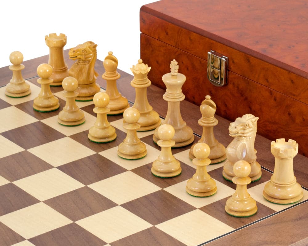 Highgrove Walnut Chess Set with Case (Hover Image)