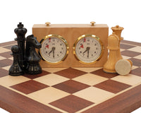 World Chess Championship Chess Set, Clock & Wooden Case