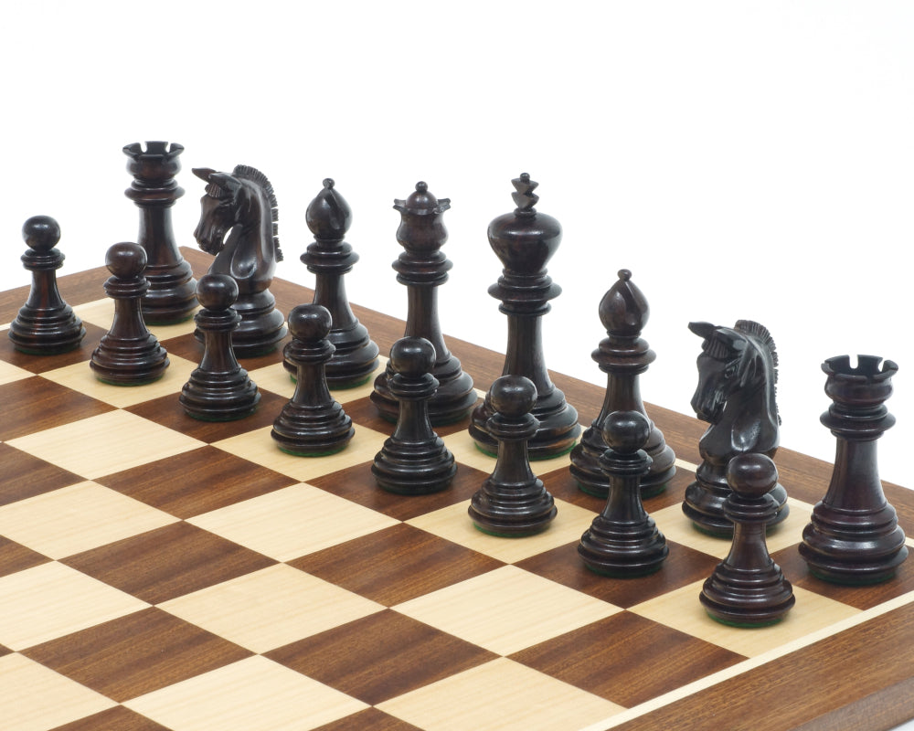 The Imperial Knight Rosewood Mahogany Chess Set