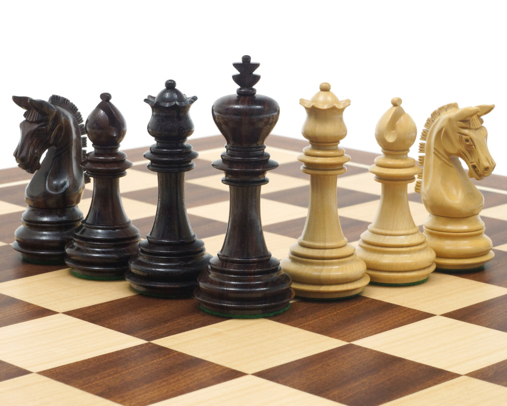 The Imperial Knight Rosewood Mahogany Chess Set