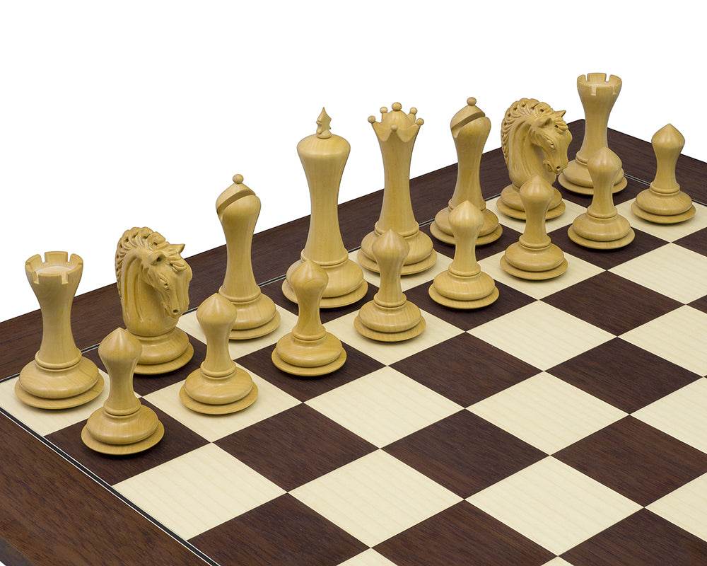 The Empire Knight Ebony Palisander Chess Set