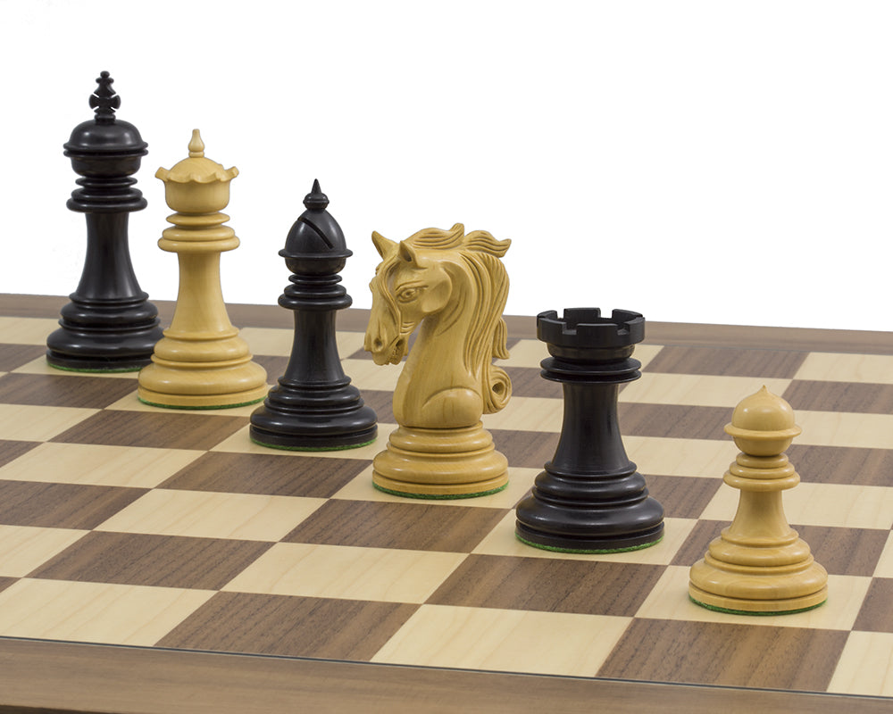 The Kingsgate Ebony and Walnut Chess Set