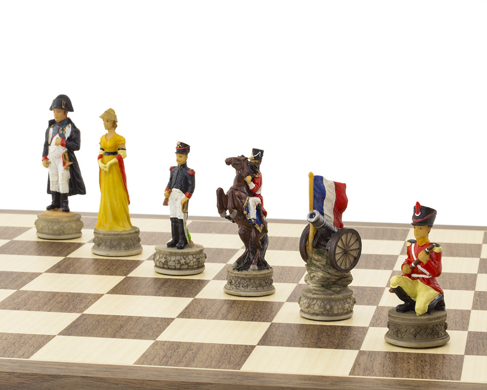 Battle of Waterloo Hand painted themed Chess set by Italfama