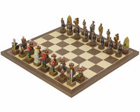 The British Vs Zulus Hand-Painted Themed Chess Set by Italfama