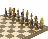 The British Vs Zulus Hand-Painted Themed Chess Set by Italfama