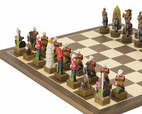 The British Vs Zulus Hand-Painted Themed Chess Set by Italfama
