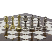 The Finnesburg and Dark Walnut Luxury Chess Set