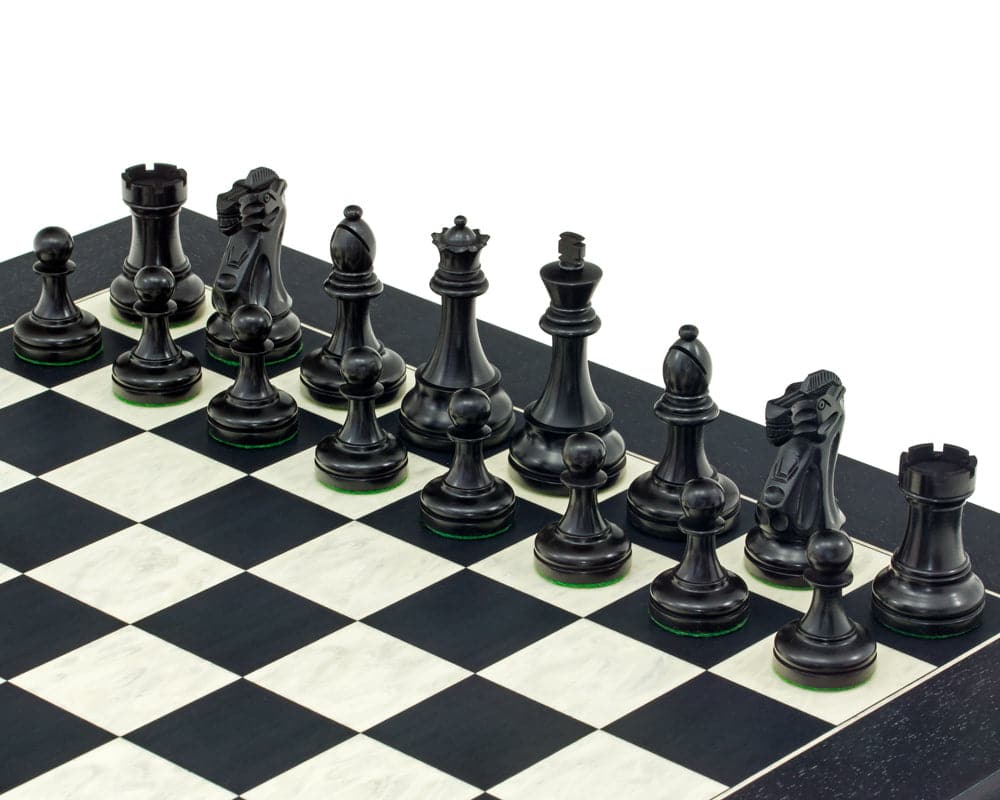 The Red and Black Broadbase Chess Set (Hover Image)