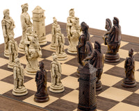 The Berkeley Chess Roman Russet and Walnut Chess Set