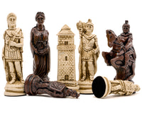 The Berkeley Chess Roman Russet and Walnut Chess Set