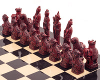 The Berkeley Chess Mandarin Black Cardinal Chess Set