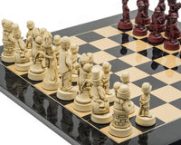 The Berkeley Chess Movie Stars Black Cardinal Grand Chess Set