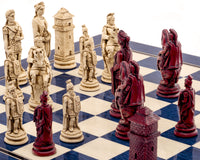 The Berkeley Chess Roman Blue Cardinal Chess Set