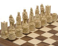 The Berkeley Chess English Russet & Walnut Chess Set