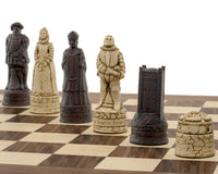 The Berkeley Chess English Russet & Walnut Chess Set