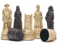 The Berkeley Chess English Russet & Walnut Chess Set