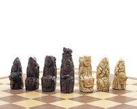 The Berkeley Chess Medieval Russet & Walnut Chess Set