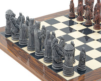 The Berkeley Chess Camelot Metal & Palisander Chess Set