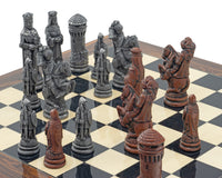 The Berkeley Chess Camelot Metal & Palisander Chess Set