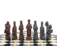 The Berkeley Chess Camelot Metal & Palisander Chess Set