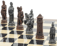 The Berkeley Chess Roman Metal & Palisander Chess Set