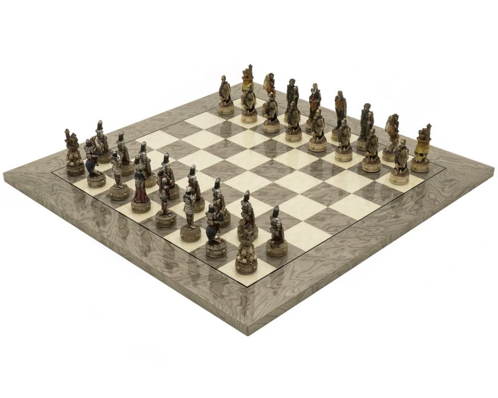 The Zombie and Grey Ash Deluxe Chess Set by Italfama