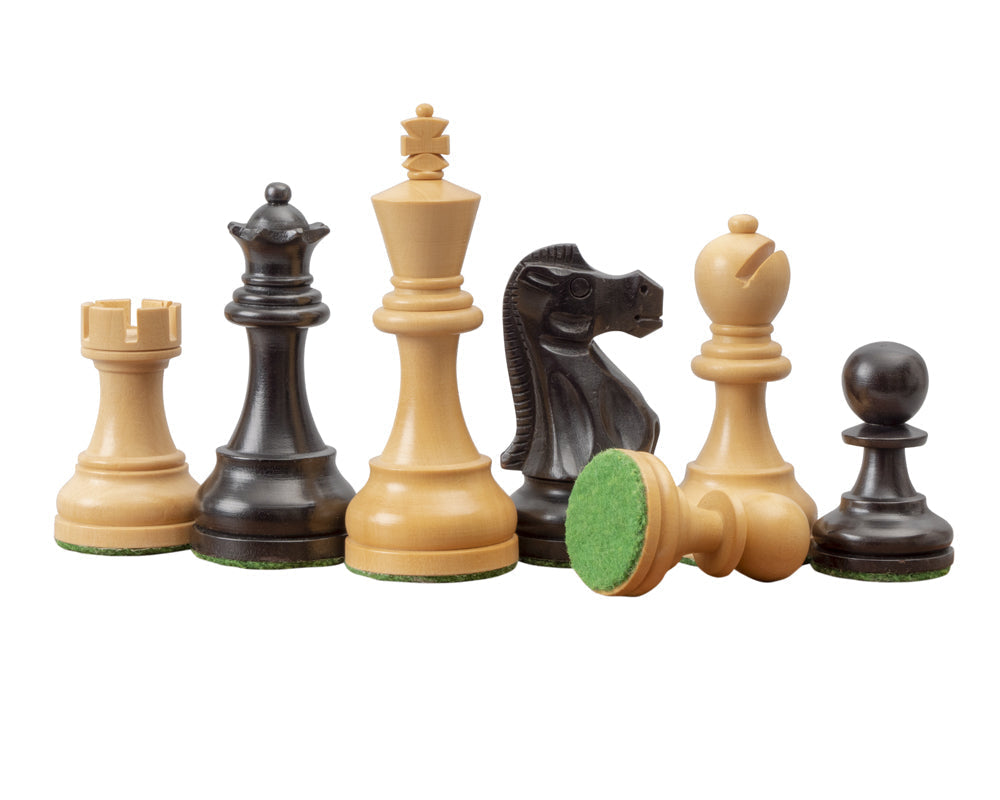 The Levisham Black and Walnut Chess Set