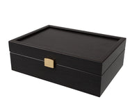 The Down Head Knight and Black Deluxe Chess Set with Case