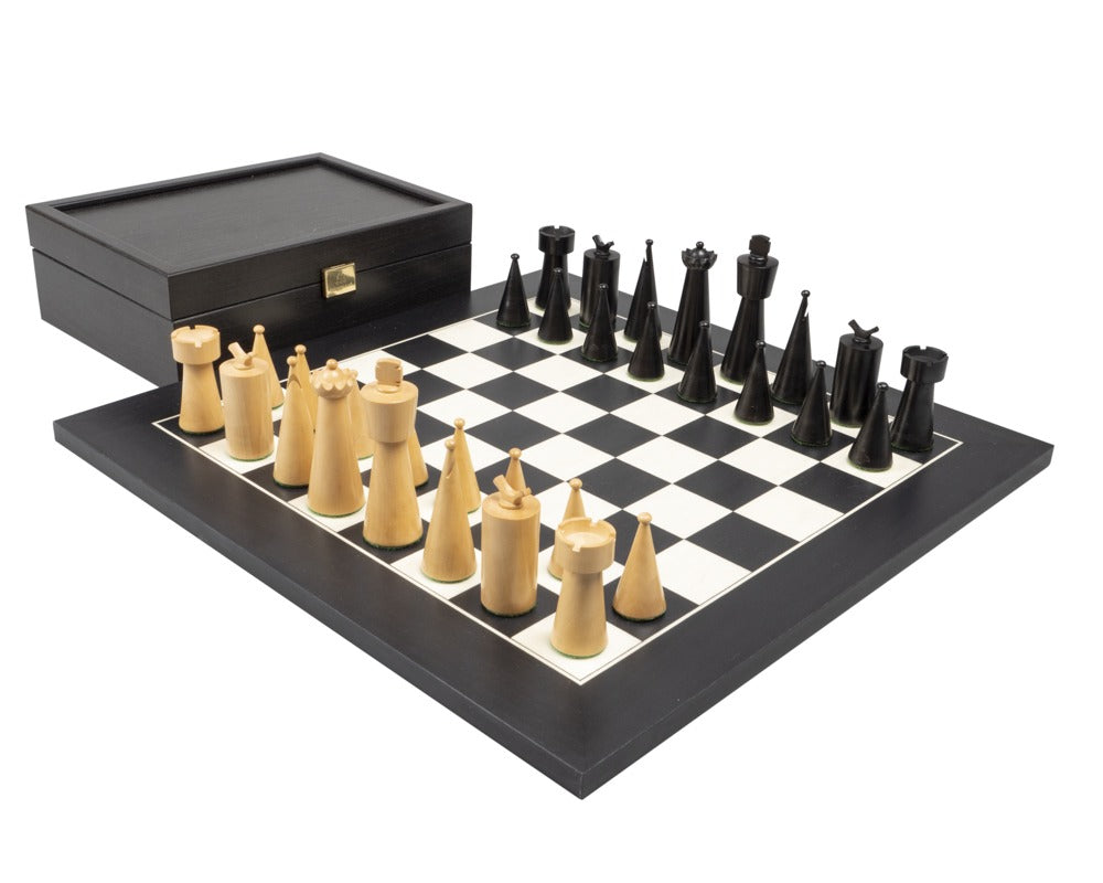 The Art Deco Black Chess Set