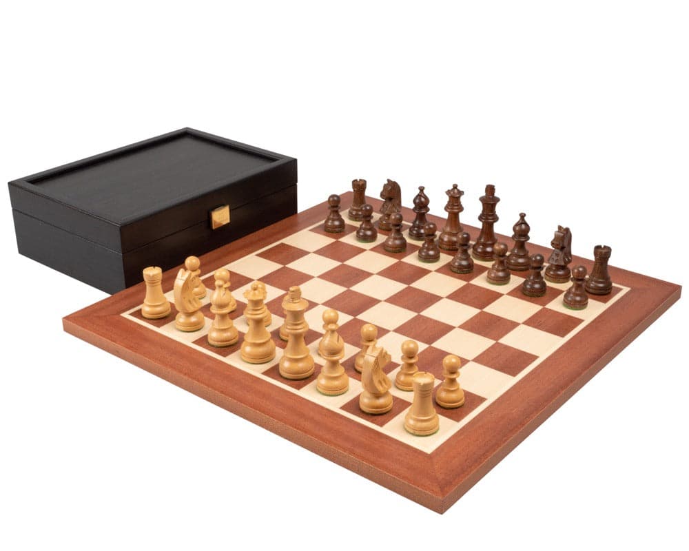 The Down Head Acacia Championship Chess Set