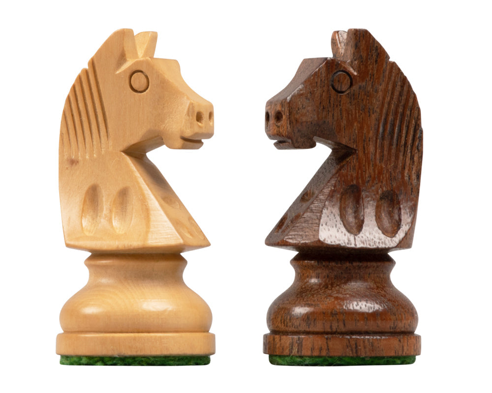 The Down Head Acacia Championship Chess Set