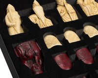 The Isle of Lewis Black and Red Chess Set