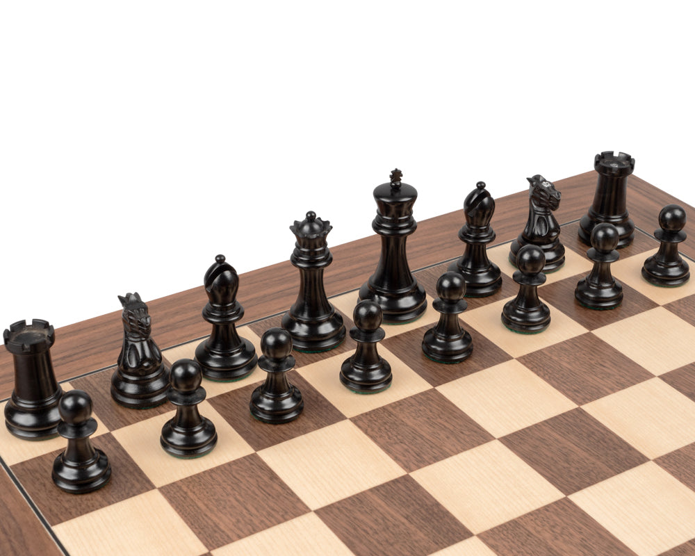 The 1890 Reproduction Staunton Ebony and Walnut Luxury Chess Set (Hover Image)