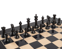 The 1849 Reproduction Staunton Ebony & Black Anegre Luxury Chess Set