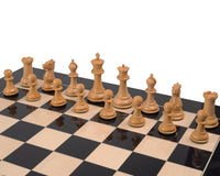 The 1849 Reproduction Staunton Ebony & Black Anegre Luxury Chess Set