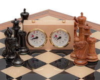 The 1849 Reproduction Staunton Ebony, Antiqued and Palisander Luxury Chess Set