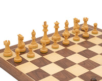 Rosewood and Walnut Deluxe Staunton Chess Set