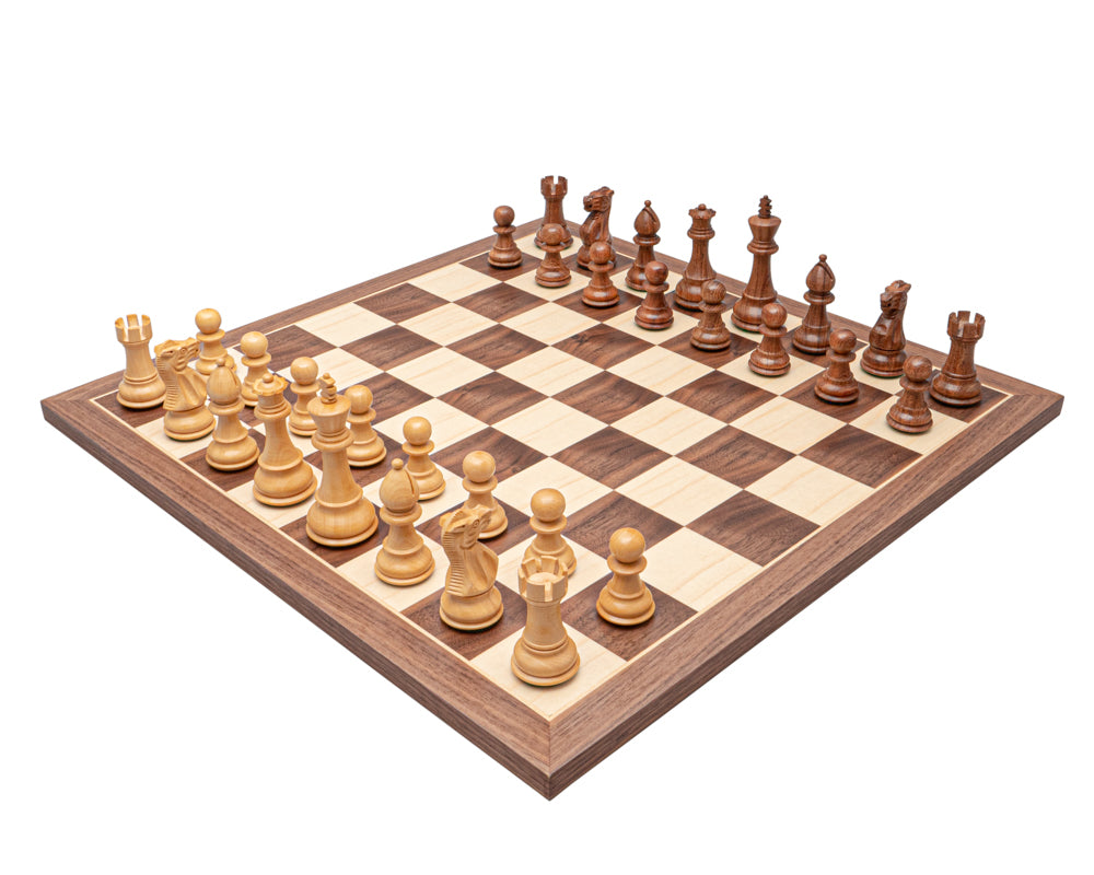 Classic Staunton Acacia and Maple Chess Set