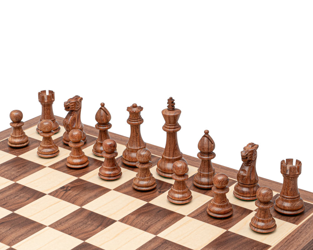 Classic Staunton Acacia and Maple Chess Set