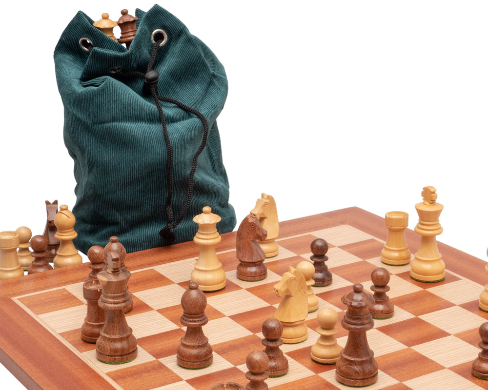The Down Head Sheesham and Mahogany Chess Set