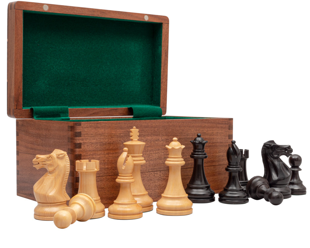 Competition Black and Wenge Staunton Chess Set with Case