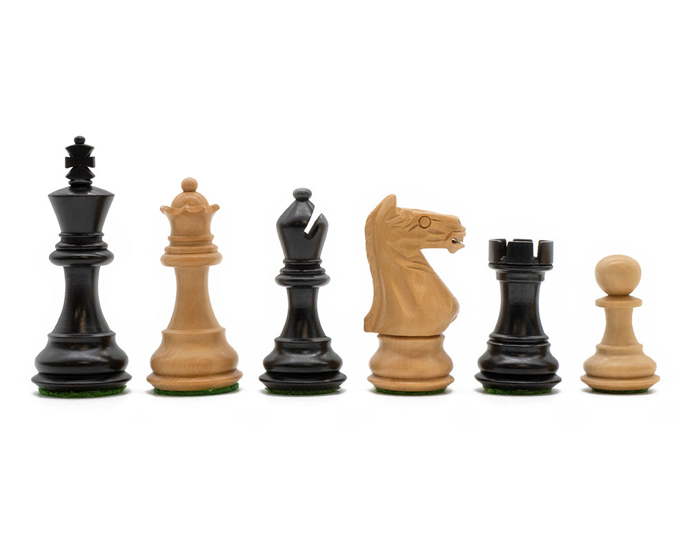Fierce Knight Black and Wenge Compact Chess Set
