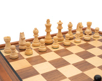 The Down Head Black and Mahogany Chess Set with Cabinet