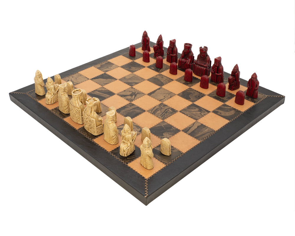 The Isle of Lewis Mid-Size Cardinal Chess Set - Wizard's Edition