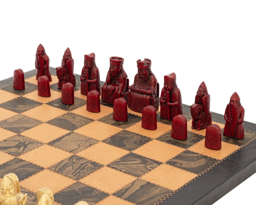 The Isle of Lewis Mid-Size Cardinal Chess Set - Wizard's Edition (Hover Image)